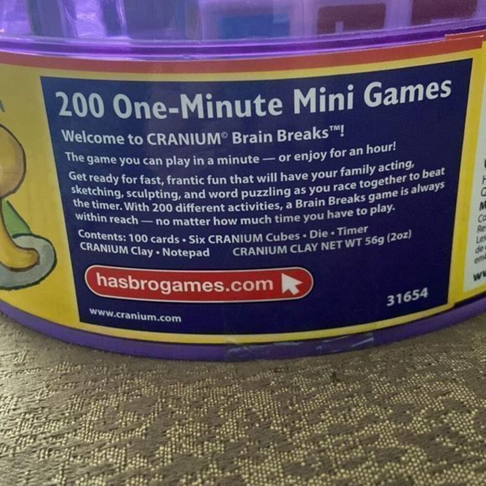 NWOT Cranium Brain Breaks Game